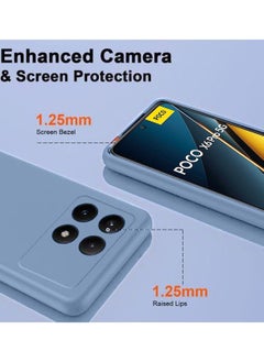 Wtech Soft Liquid Silicone Case Cover For Xiaomi Poco X6 Pro 5G 2024 Grey  - Image 3