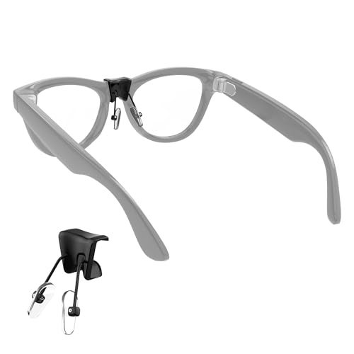 HIBLOKS Eyeglass Nose Pads Compatible with RayBan Meta Wayfarer Gen 1 Gen 2 Smart Glasses Accessories Silicone Anti Slip Clipon Glasses Nose Holder for Meta Gen 2 Smart Sunglasses Split Type - Image 1