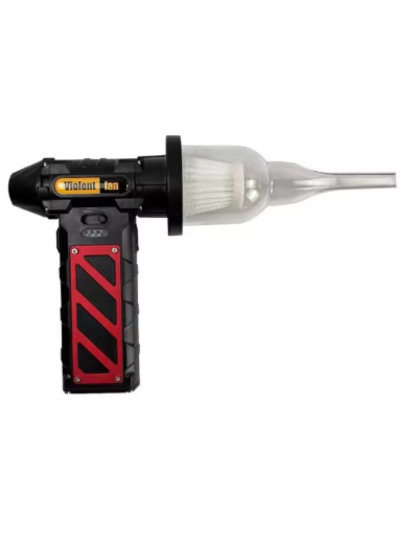 DIGI CORE Compressed Air Duster, 110000RPM Turbo Violent Fan Jet Blower Stepless Electric Cordless Car Dryer Air Blower Emergency Cutter & Hammer, Mini Blower For Leaf, Dust, PC, & Car F015-1 Vacuum Cleaner Portable Blower Black - Image 5