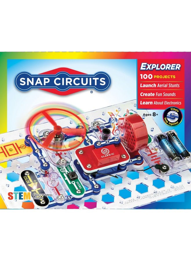 Snap Circuits Snap Circuits Jr. SC-100 Electronics Exploration Kit, Over 100 Projects, Full Color Project Manual, 28 Parts, STEM Educational Toy for Kids 8 +  - Image 1