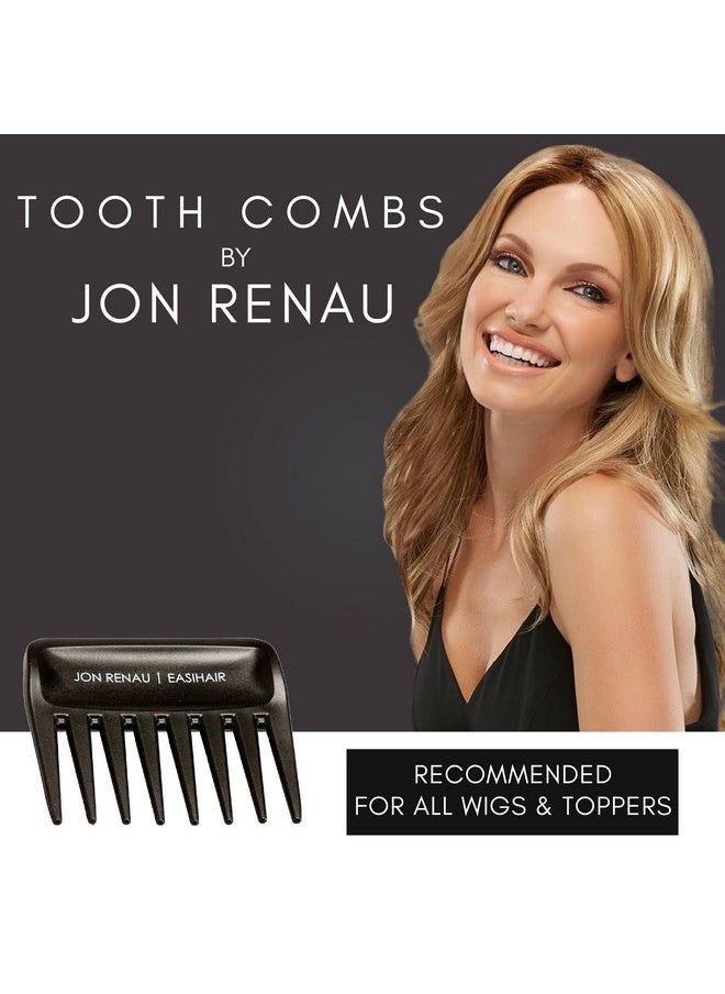 Jon Renau Set Of 2 Wide Tooth Combs By Jon Renau & Easihair For Synthetic Heat Friendly Hd Fiber And Human Hair  - Image 3