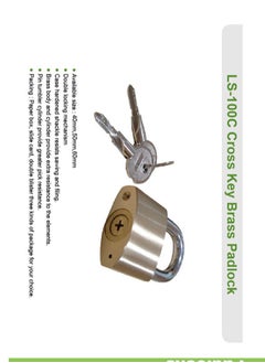 Generic Heavy Duty Brass Padlock 32mm - Small Size - 90g - Star Key Not Duplicated - Very High Security - With 3 Copy Keys  - Image 2