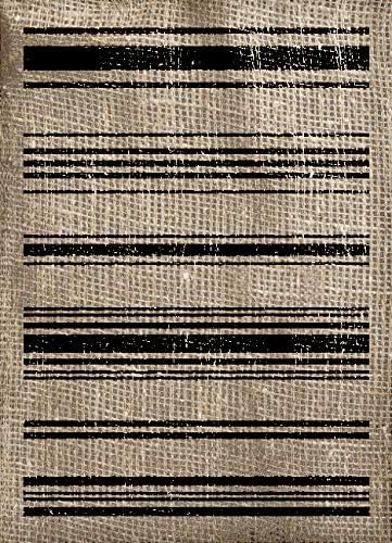Ivanas Ivanas Tea Towel Stripe Stencil Reusable Mylar Template Paint Wood Sign Fabric Craft Rustic Pattern French Country Home Decor DIY Farmhouse Scrapbook Journal Stamping Size - Image 3