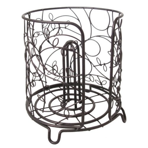 InterDesign iDesign Steel Free-Standing Paper Towel Holder, The Twigz Collection – 7.5" x 7.5" x 8", Bronze - Image 4