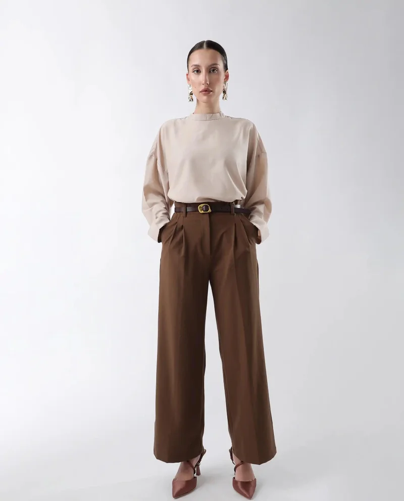 Rareism Women's Solid Oversized Top