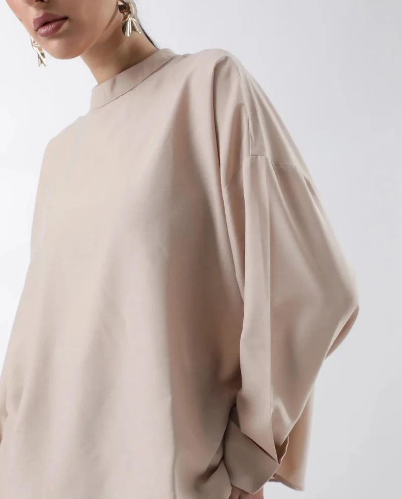 Rareism Women's Solid Oversized Top
