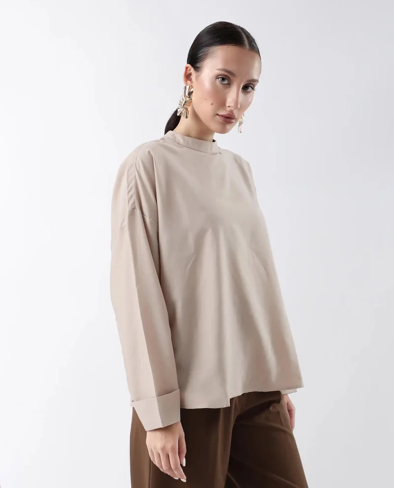 Rareism Women's Solid Oversized Top
