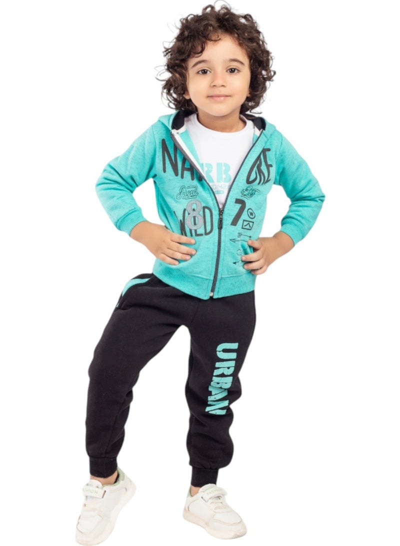 تشويس بيجامة ولادي شتوي ترنج "ناتشر 87"، تصميم عصري ودافئ مثالي لفصل الشتاء - كود 1030 - Image 2