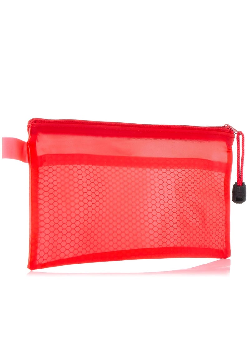 Generic - Fabric pencil case with zipper, 12x23 cm - B6 - 1Pcs  - Assorted color - Image 1