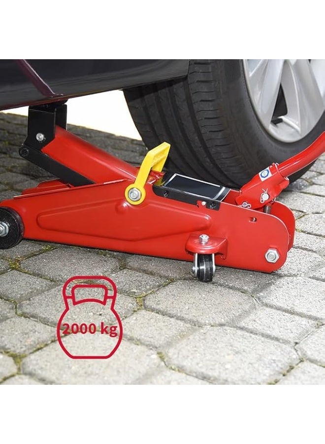Hydraulic Trolley Jack - Heavy-Duty Floor Jack for Cars - High Capacity Professional Lifting Tool for Tire Change & Maintenance - Image 3