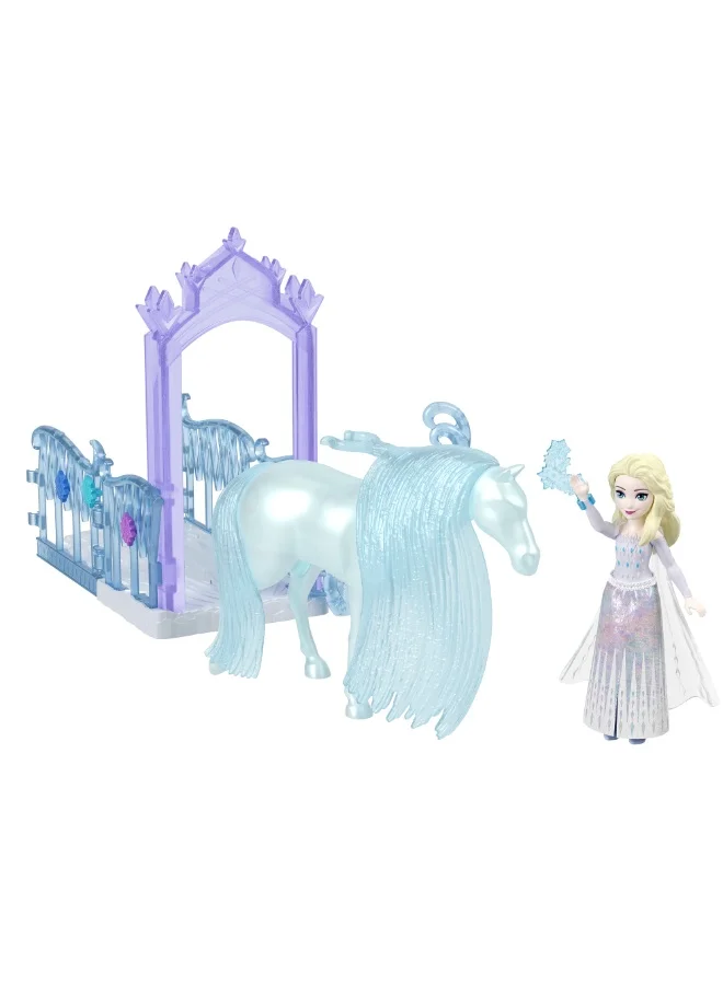 Disney Small Doll Toys, Storytime Stackers Playset with Small Doll, Horse or Companion & 2-4 Accessories (Characters May Vary)