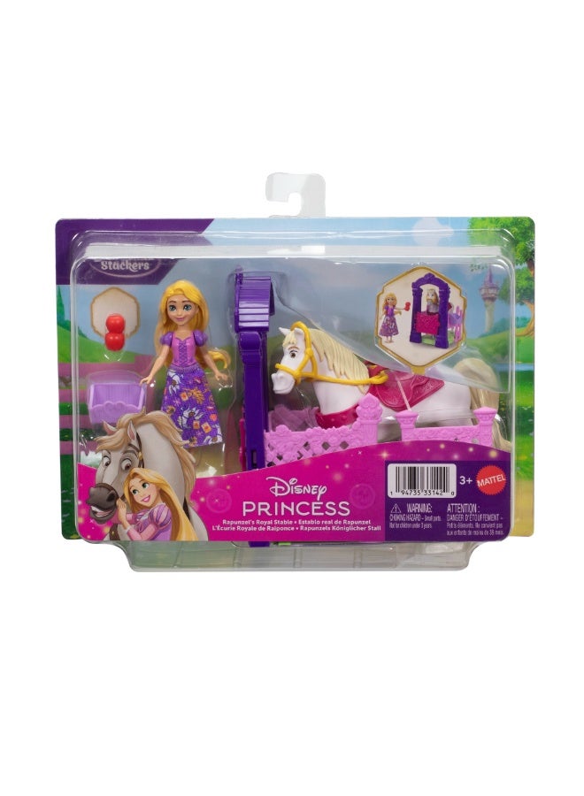Disney Small Doll Toys, Storytime Stackers Playset with Small Doll, Horse or Companion & 2-4 Accessories (Characters May Vary) - Image 5