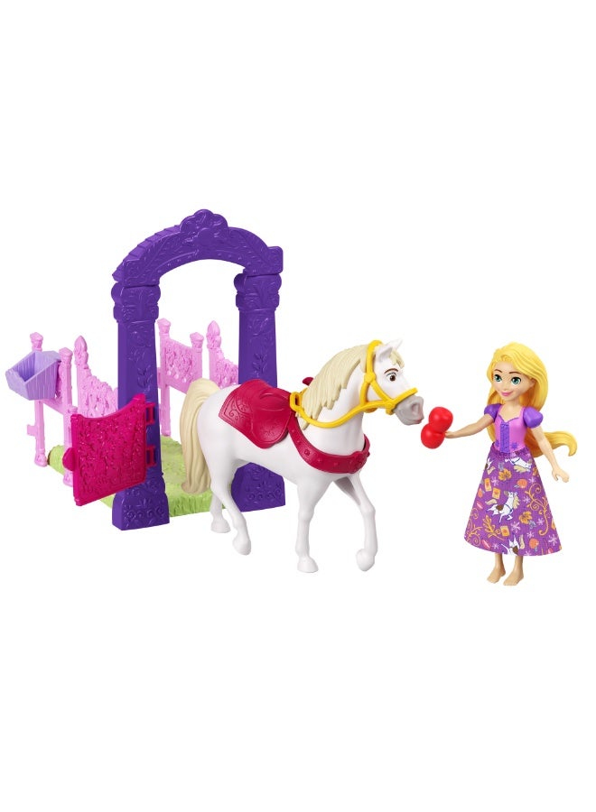 Disney Small Doll Toys, Storytime Stackers Playset with Small Doll, Horse or Companion & 2-4 Accessories (Characters May Vary) - Image 3