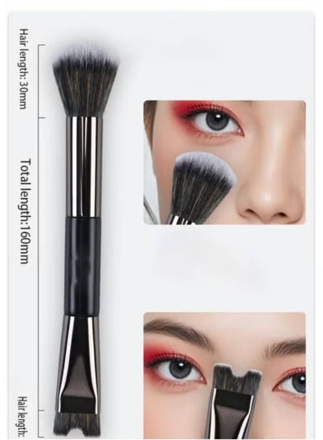 Double-headed U-shaped nose shadow powder brush - Image 4
