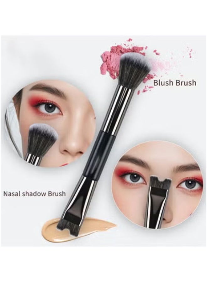 Double-headed U-shaped nose shadow powder brush - Image 3