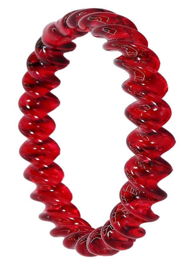 NMII طقم أساور كريستالية حلزونية بتصميم ملتوي من NMII للنساء والفتيات | أساور زجاجية للنساء | طقم أساور زجاجية حمراء | أساور كريستالية زجاجية | كانش كي كادي-(GK37-Baldar-Red-2.4) - Image 5