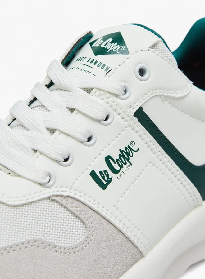 Lee Cooper Men's Panelled Sneakers with Lace-Up Closure