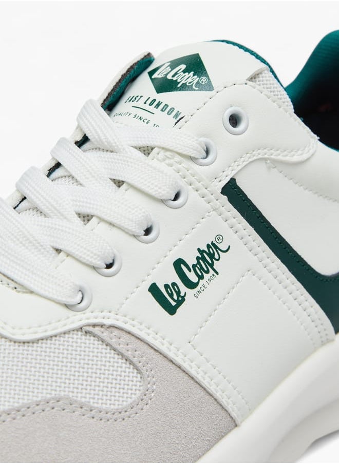Lee Cooper Men's Panelled Sneakers with Lace-Up Closure  - Image 4