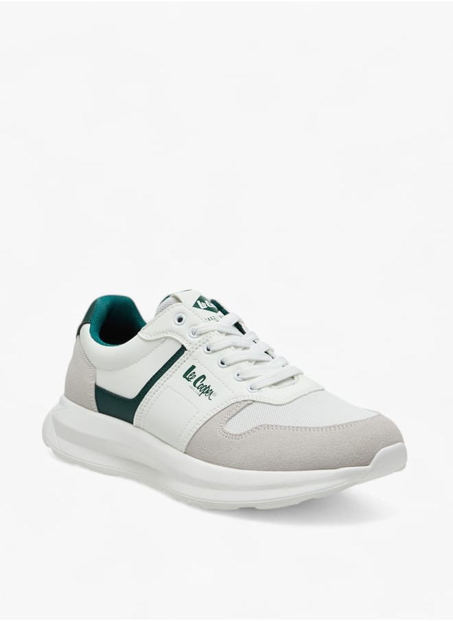 Lee Cooper Men's Panelled Sneakers with Lace-Up Closure  - Image 2