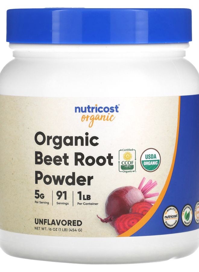 Nutricost Organic Beet Root Powder Unflavored 16 oz (454 g)