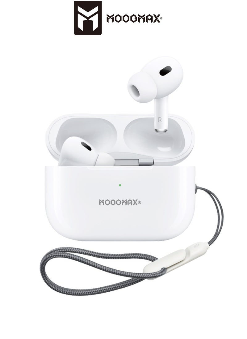 MOOGMAX - Moomax MX-EP51 TWS wireless Earbuds with ANC noise reduction feature, a charging case supports wireless charging and speakers to search for when lost, a clear microphone, and a pop-up window feature - Image 1