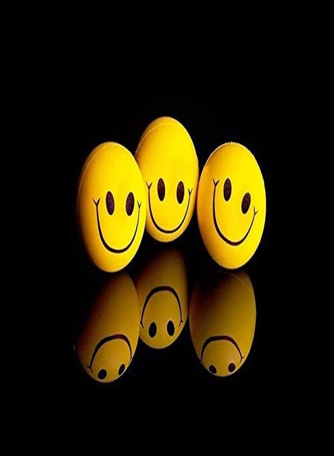 Smart Villa Traders Smiley Face Squeeze Ball Yellow Reliver Ball, Smiley Face Squeeze Balls for Kids and Adults for Stress Relief and Playing, Stress Relief (Pack of 2) - Image 3