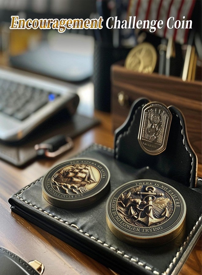 IELCJJ Sailing Anchor Inspiration Coin - Symbol of Faith and Strength Encouragement Challenge Coins - Incentive Awards Medallion Pocket Token - Collectible Office Commemorative Gifts - Image 5