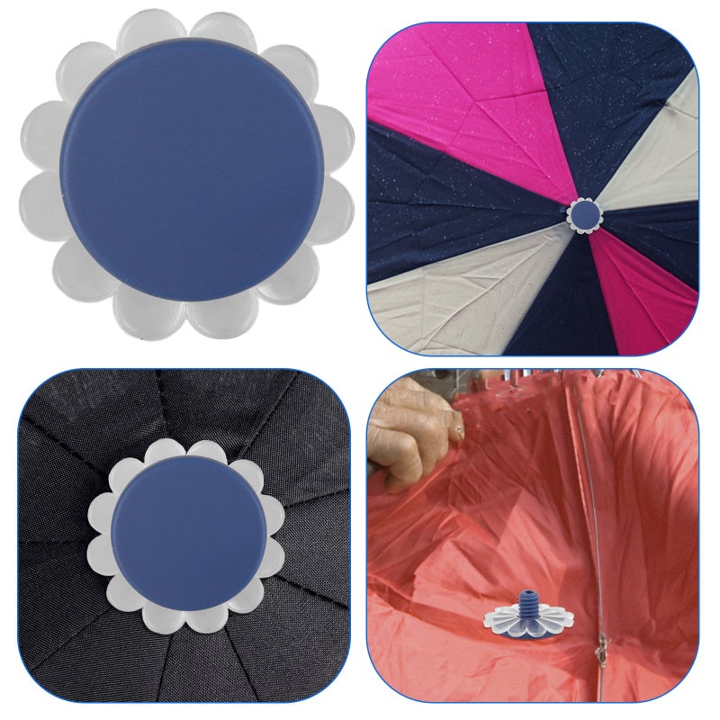 2 Sets Umbrella Top Screw Cap Replacement Decorative Flower Cap For Umbrella Rain Umbrellas Repair Parts - Image 3