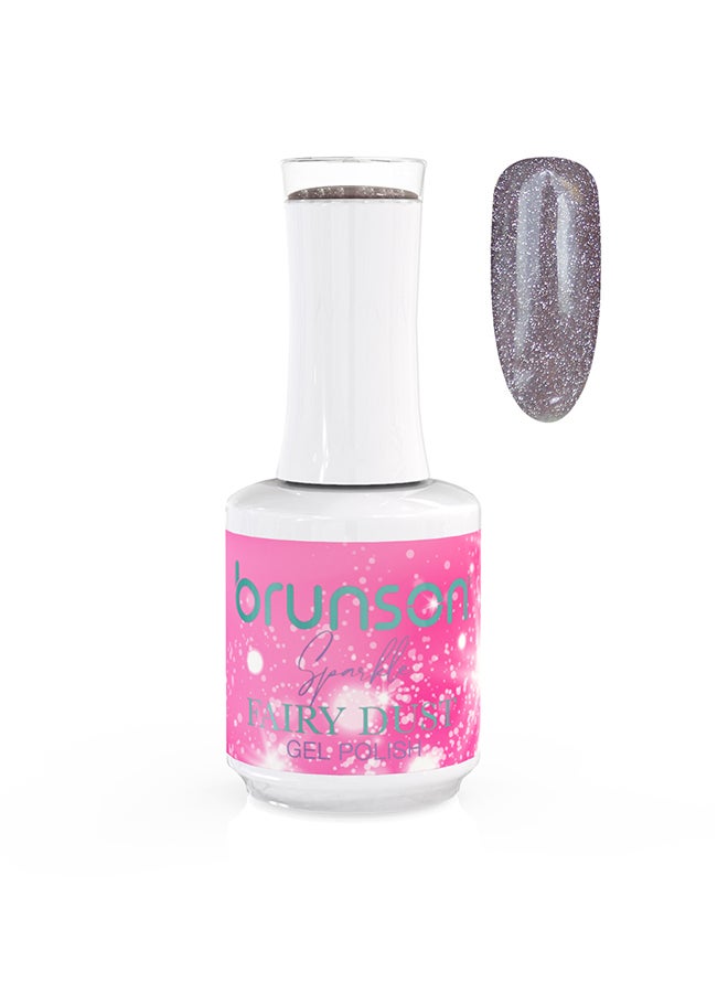 brunson Nail Gel Polish Fairy Dust  Sparkle Effect Nail Polish 15ml Glossy Long Lasting Soak off UV/LED Gel for Nail Art French Manicure Pedicure Salon Quality Chip Resistant Gel Nail Extensions - Image 1