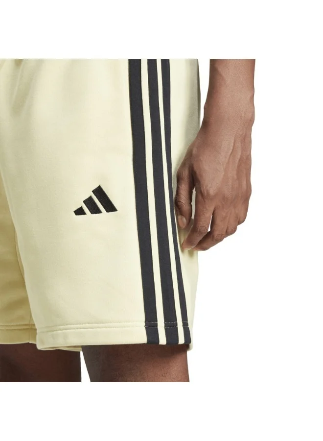 adidas شورت رجالي أساسي بثلاث خطوط من التيري الفرنسي