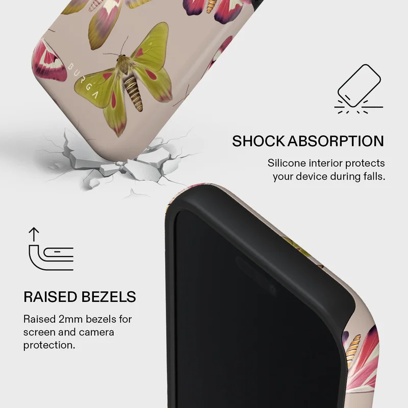 BURGA iPhone 17 Pro Metamorphosis Premium Case Compatible with Hybrid Dual-Layer Hard Shell + Silicone Protection - Scratch-Resistant Shockproof Mobile Cover