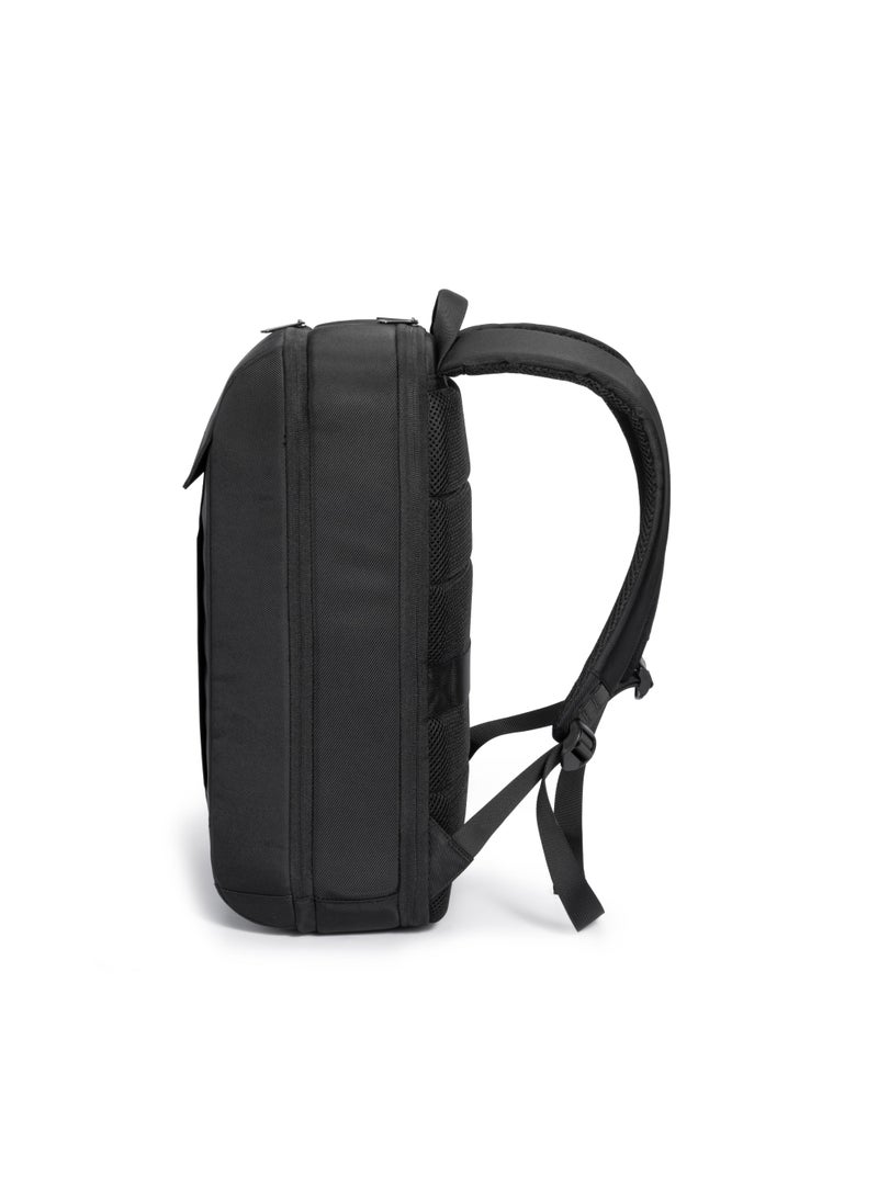 كينغسونز حقيبة لابتوب Kingsons مقاس 15.6 بوصة 🎒 لون أسود – مقاومة للماء 💧، 2 حجرة رئيسية 🧩، جيب مبطن للابتوب 💻، جيب للـ iPad 📱، 5 جيوب إضافية للإكسسوارات 🔌، تصميم عملي مريح، مع حزام حقيبة السفر الخلفي 🧳 مثالية للطلاب، العمل والسفر ✈️ - Image 5