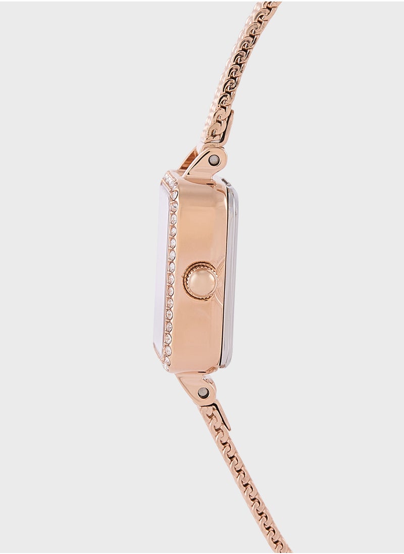 DANIEL WELLINGTON Quadro 18mm Rose Gold Watch  - Image 3