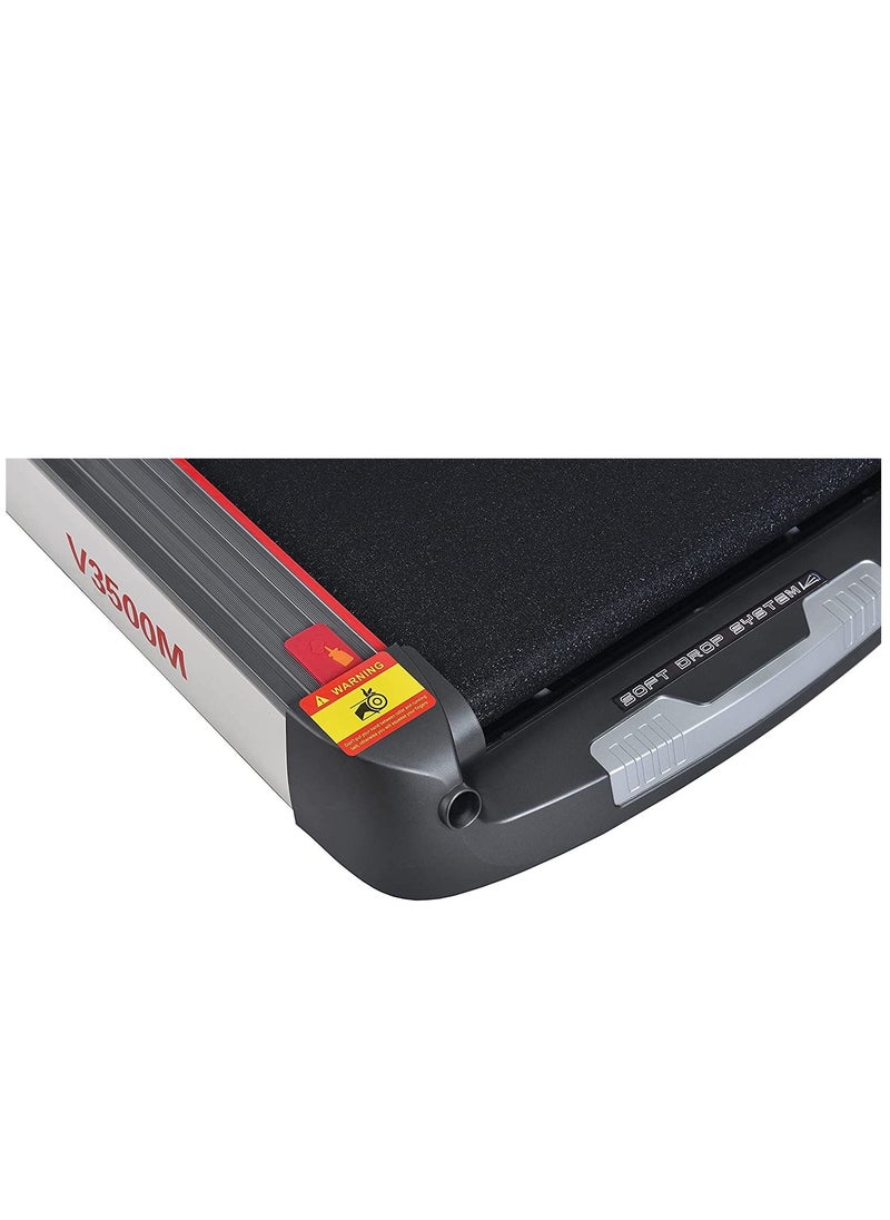 Health Life - V3500M Multi-function Motorized Treadmill DC Motor 3.5HP With Personal Scale -130 Kg, Black/Grey - Image 1
