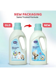 Chicco Baby Laundry Detergent, 5X Stain & Germ Fighter, Kills 99% Of Germs, Dermatologically Tested For Effective & Gentle Cleaning, Fresh Spring (1 L Liquid)  - Image 3