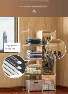 Generic Efficient Storage Solution Compact Wardrobe with Spacious Capacity, Ideal for Dormitories, Rental Housing, and Modern Bedrooms - Simple Assembly for Convenient Organization  - Image 5