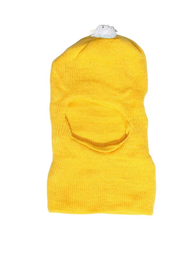 CHACKO Baby Girl & Boy Multicolor Stylish Cute New Born Baby Infant Kids Winter Woolen Monkey Ca_Pack of 02(Green|Yellow,1-2 Years) - Image 3