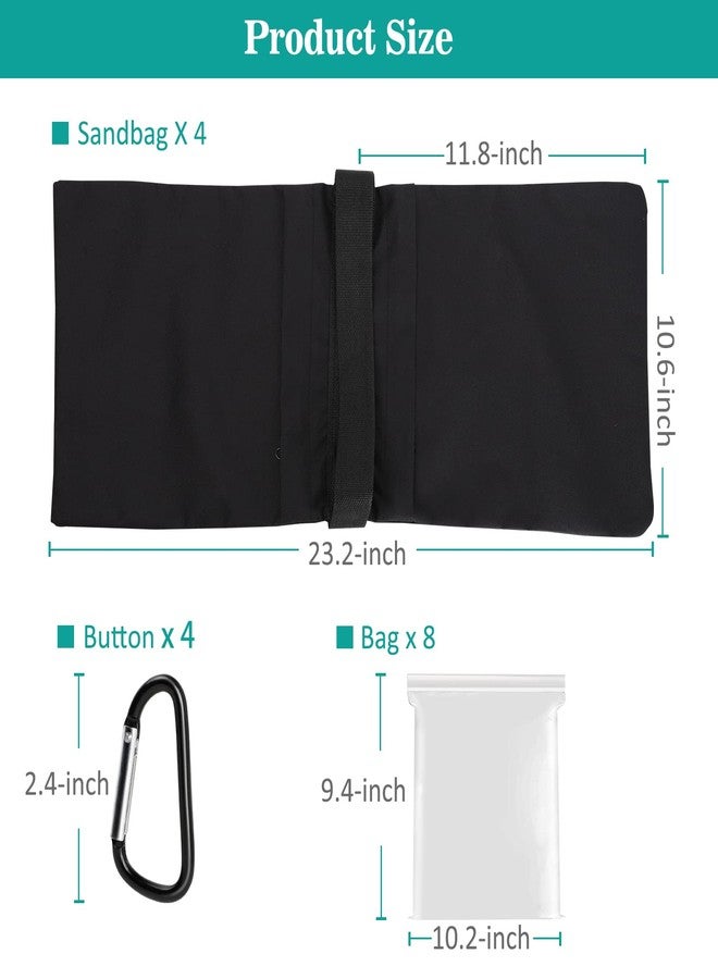 Aimosen 2 Packs Sandbags Weight Bags for Light Stand Photography Video Support, Heavy Duty Saddlebags for Backdrop Stand, Photo Tripod, Outdoor Canopy, Pop up Tent, Umbrella Base, Fishing Chair, Wedding Shed - Image 5