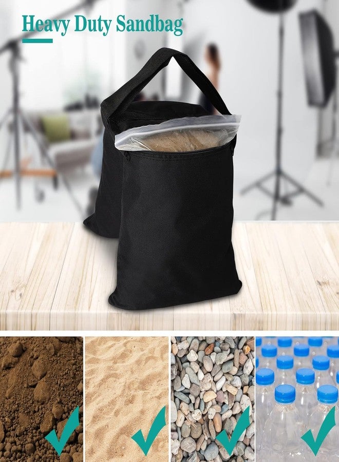 Aimosen 2 Packs Sandbags Weight Bags for Light Stand Photography Video Support, Heavy Duty Saddlebags for Backdrop Stand, Photo Tripod, Outdoor Canopy, Pop up Tent, Umbrella Base, Fishing Chair, Wedding Shed - Image 2