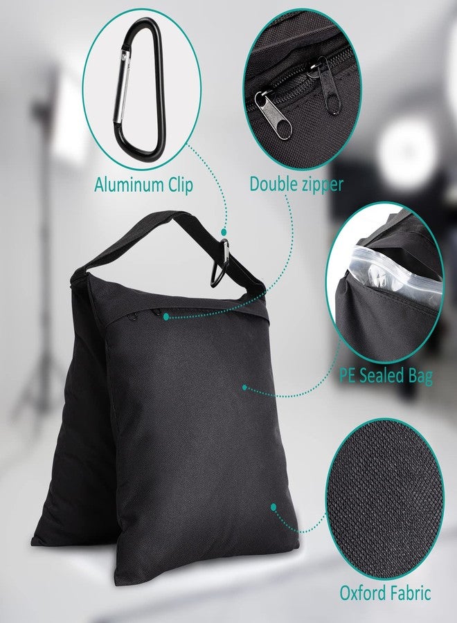 Aimosen 2 Packs Sandbags Weight Bags for Light Stand Photography Video Support, Heavy Duty Saddlebags for Backdrop Stand, Photo Tripod, Outdoor Canopy, Pop up Tent, Umbrella Base, Fishing Chair, Wedding Shed - Image 3