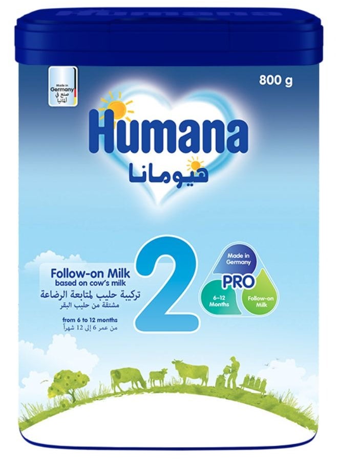 Humana Follow On Milk Stage 2 From 6 to 12 Months Baby Formula 800g  - Image 1