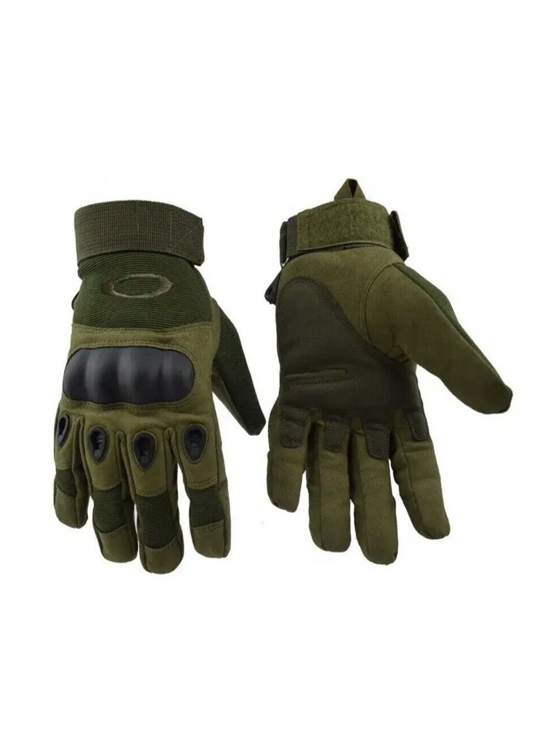 Motorcycle and Cycle Gloves, Full Finger Touchscreen For Riding Hiking Climbing Training (Size-XL) Color-Green - Image 2