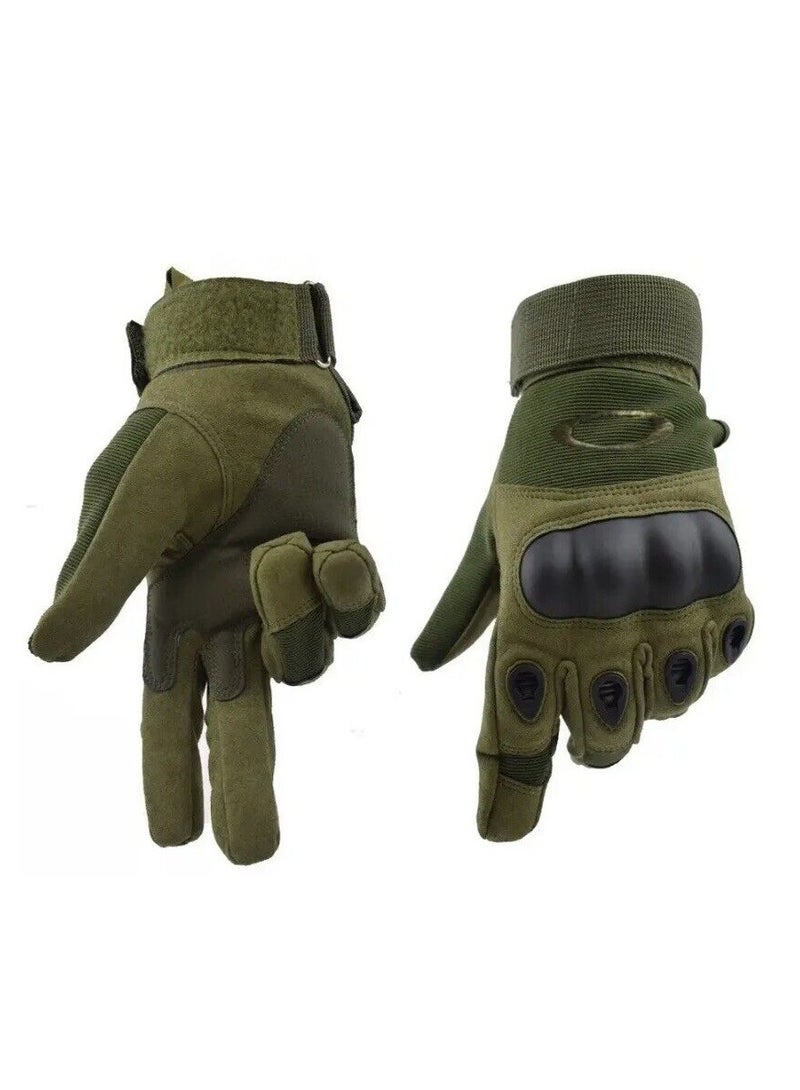 Motorcycle and Cycle Gloves, Full Finger Touchscreen For Riding Hiking Climbing Training (Size-XL) Color-Green - Image 3
