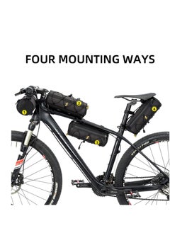 Y&D Bike Handlebar Bag, Waterproof Basket Bicycle Front Bag Frame Storage Roll Mountain Road Bikes Commuter Shoulder Professional Cycling Accessories  - Image 4