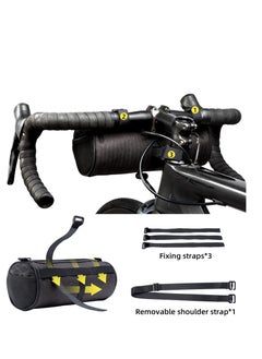 Y&D Bike Handlebar Bag, Waterproof Basket Bicycle Front Bag Frame Storage Roll Mountain Road Bikes Commuter Shoulder Professional Cycling Accessories  - Image 3