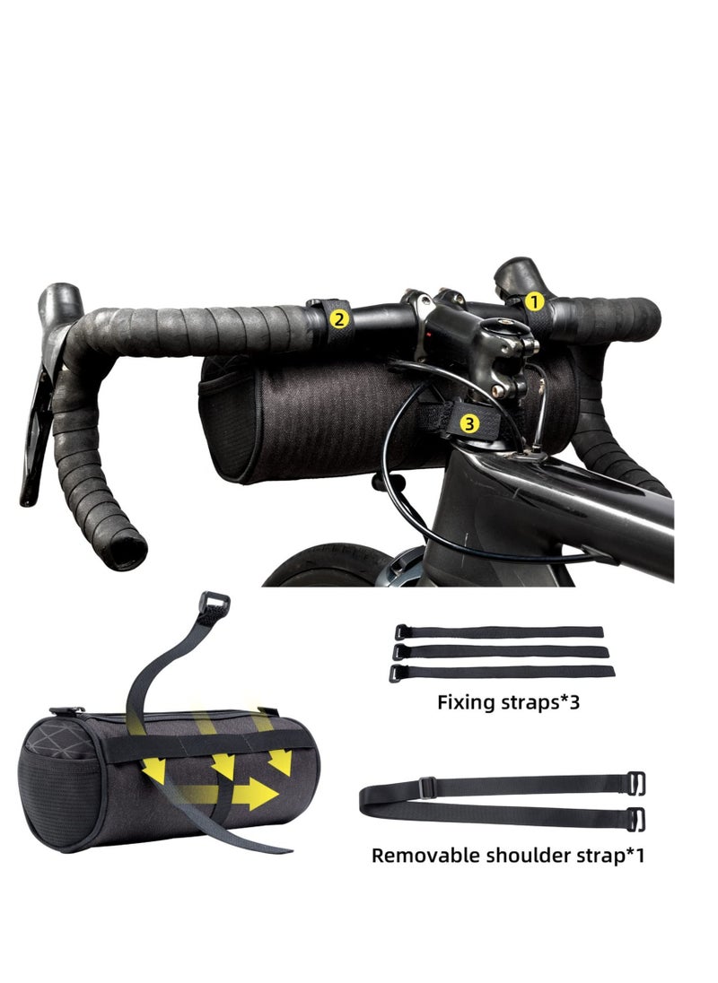 Y&D - Bike Handlebar Bag, Waterproof Basket Bicycle Front Bag Frame Storage Roll Mountain Road Bikes Commuter Shoulder Professional Cycling Accessories - Image 1