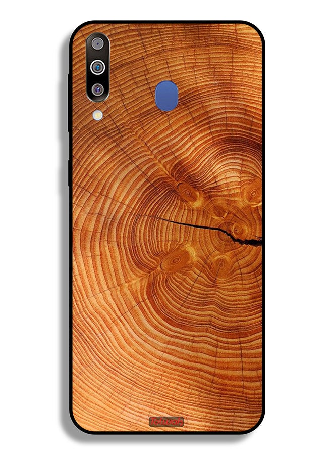 Tolwak Samsung Galaxy M30 Protective Case Cover Crack Wood - Image 2