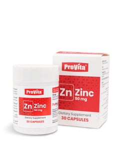 ProVita PROVITA ZINC 50 MG as Zinc Picolinate 30 CAPSULES  - Image 1