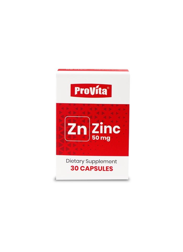 ProVita PROVITA ZINC 50 MG as Zinc Picolinate 30 CAPSULES  - Image 3