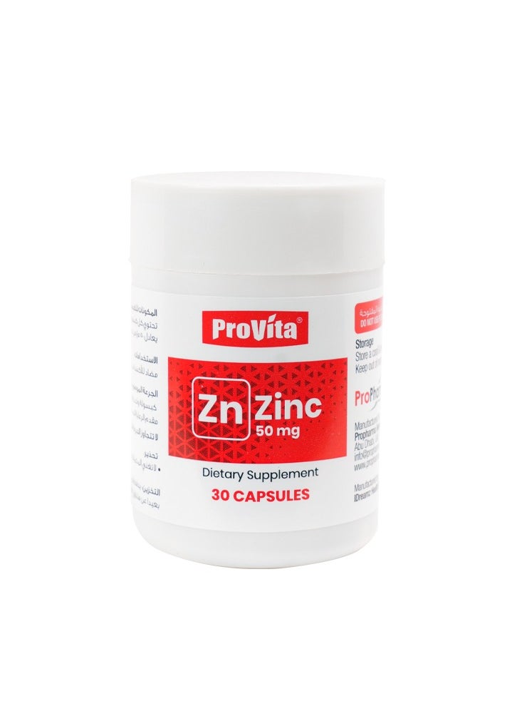 ProVita PROVITA ZINC 50 MG as Zinc Picolinate 30 CAPSULES  - Image 4